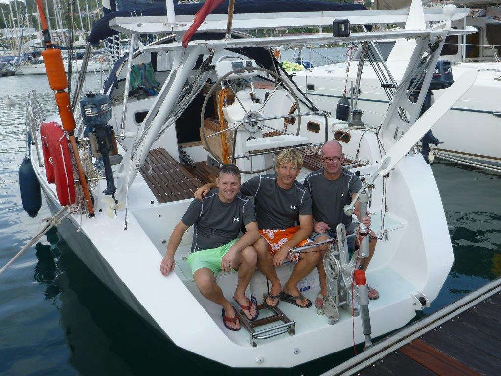 Crew 2014 kurz vor dem Ablegen in Martinique